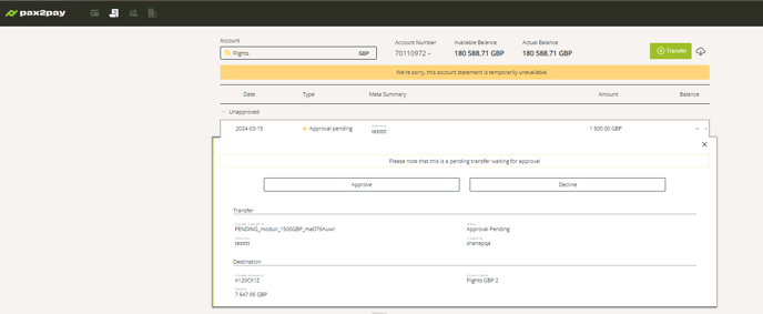 Screenshot - dual authorisation 